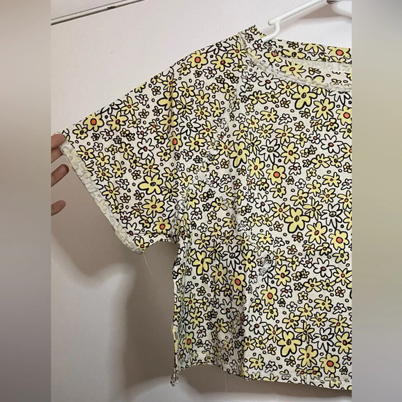 NWT We the Free (Free People) Sammie Crop Cotton Raglan Floral Tee Size Small - Picture 11 of 16
